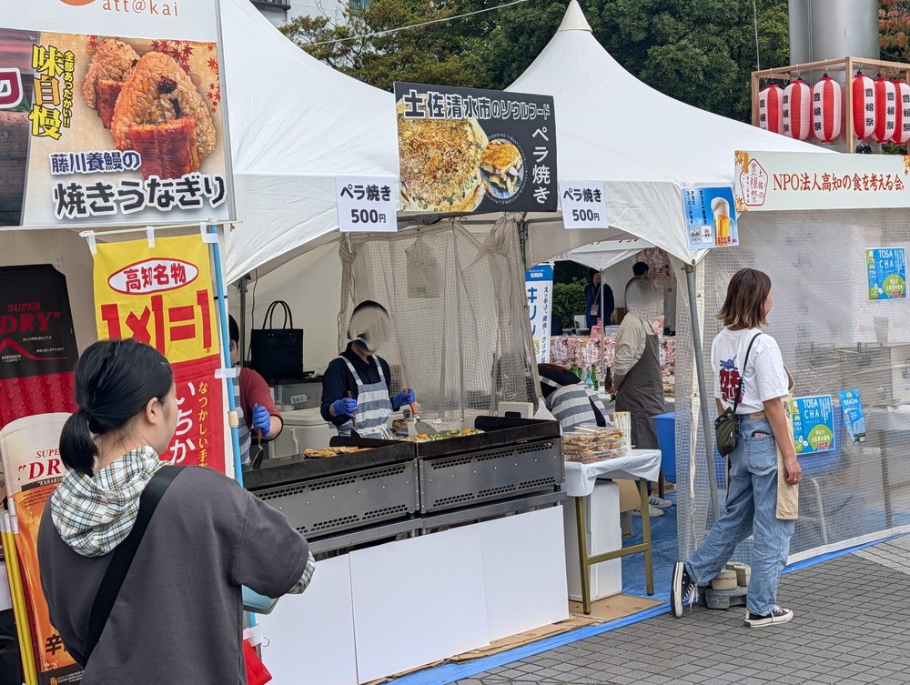 ペラ焼きの屋台
