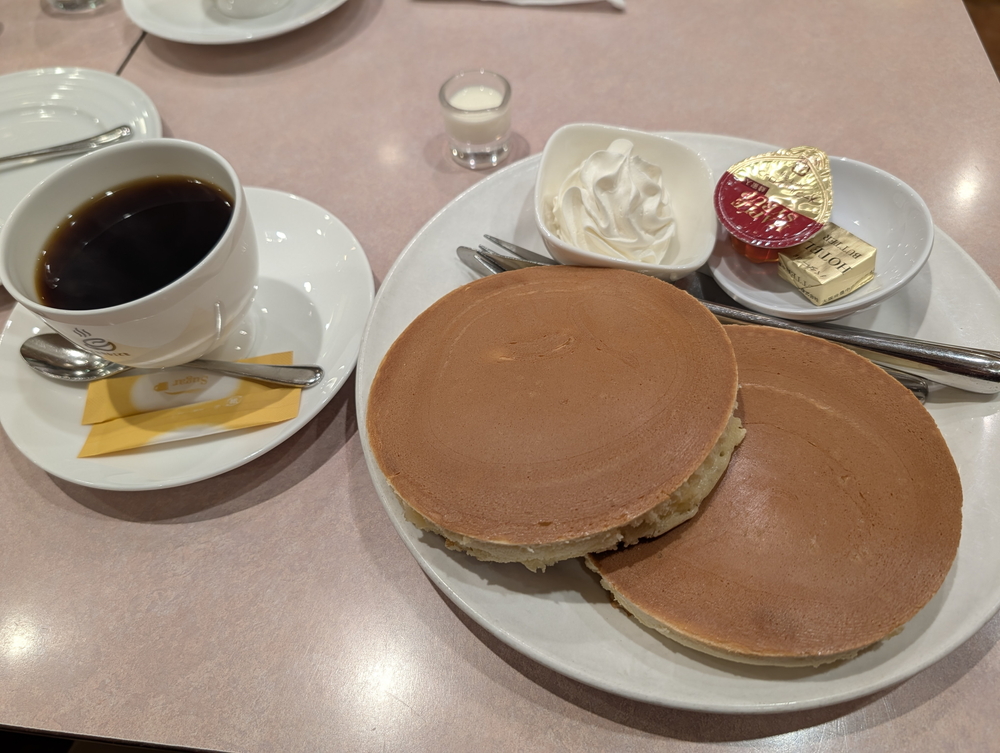 銅板焼きホットケーキ